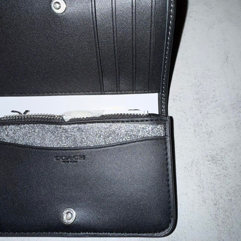 Coach Black Crystal Essential Wallet - Picture 4 of 5